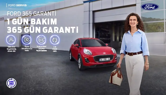Ford 365 Garanti İle 365 Gün Garantinin Keyfini Sürün!